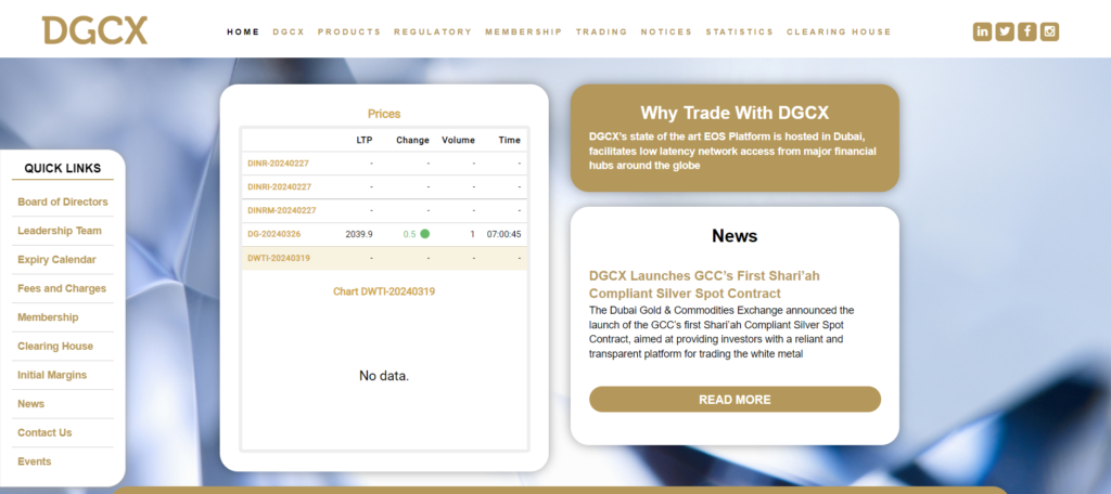 Dubai Gold and Commodities Exchange (DGCX) investment company