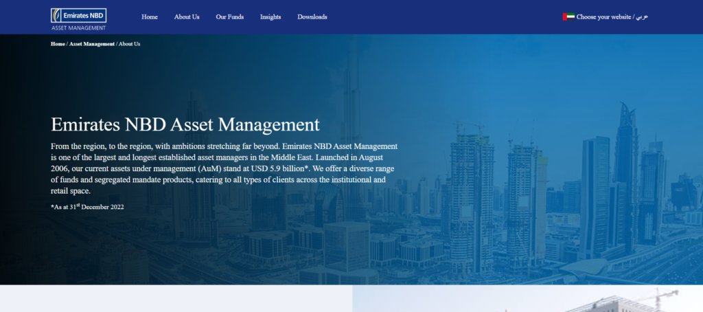 Emirates NBD Asset Management investment company